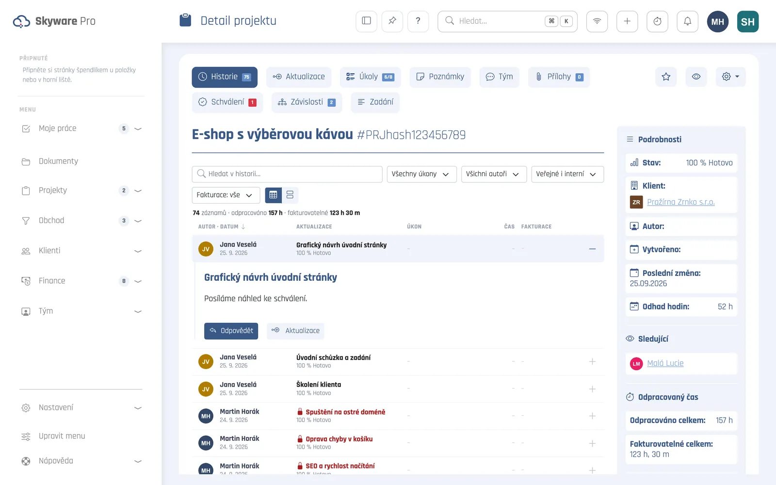 Skyware – Historie projektu na jednom místě